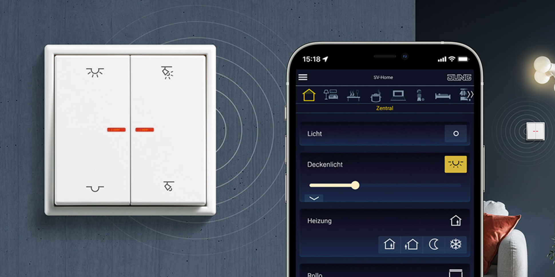 KNX RF Taster bei EGATECH GmbH in Pirna